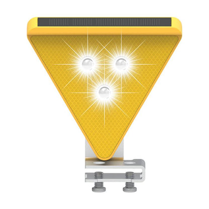 C2A Solar Flash LED Strobe Warning Light(White Light) - Warning Lights by buy2fix | Online Shopping UK | buy2fix
