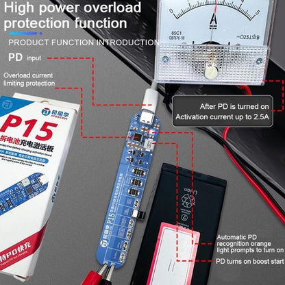 JTX P15 Disassembly-Free Battery Charging Activation Board with PD Charging for iPhone 6-16 Pro Max - Test Tools by buy2fix | Online Shopping UK | buy2fix