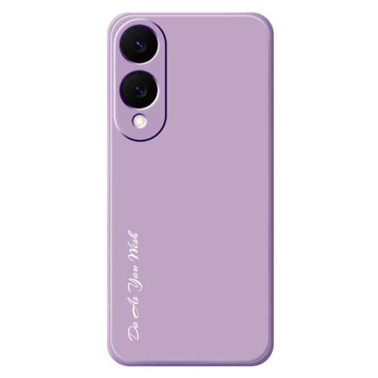 For Samsung Galaxy S25 Edge 5G Do As You Wish A1440 Fine Hole Straight Edge Silicone Phone Case(Purple)