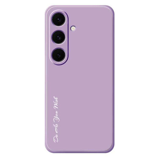 For Samsung Galaxy S25 FE 5G Do As You Wish A1440 Fine Hole Straight Edge Silicone Phone Case(Purple)