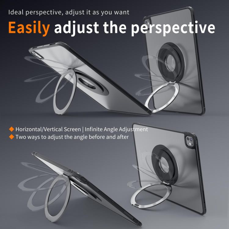 Aluminum Alloy Strong Magnet 360 Rotating Tablet Stand(Blue) - Desktop Holder by buy2fix | Online Shopping UK | buy2fix