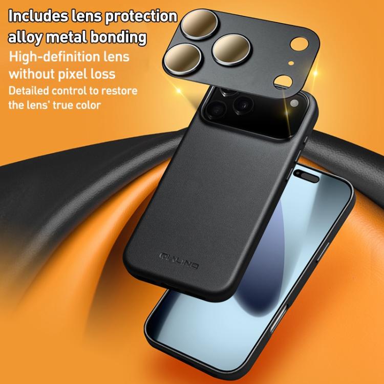 For iPhone 17 Pro Max QIALINO Technology Leather MagSafe Phone Case(Black) - iPhone 17 Pro Max Cases by QIALINO | Online Shopping UK | buy2fix