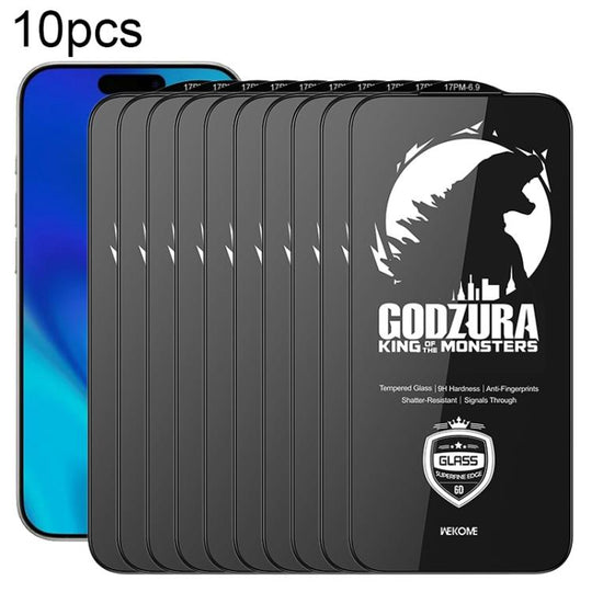 For iPhone 18 Pro Max / 17 Pro Max WK WTP-124 10pcs 6D Curved Ultra-Fine Edge HD Full-Screen Tempered Glass Film(Transparent)