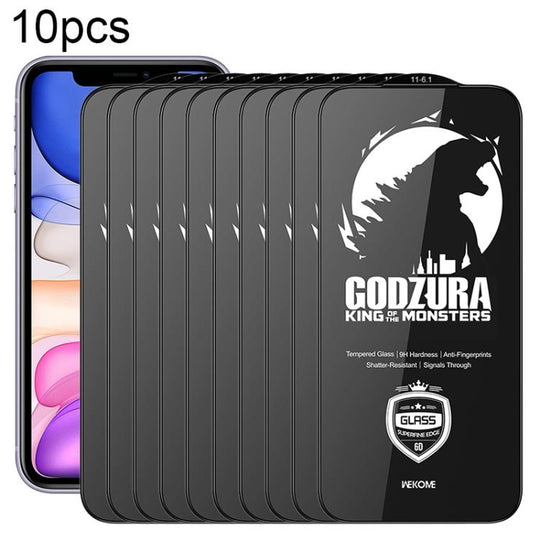 For iPhone 11 WK WTP-124 10pcs 6D Curved Ultra-Fine Edge HD Full-Screen Tempered Glass Film(Transparent)
