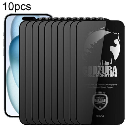 For iPhone 16 Plus / 15 Plus WK WTP-125 10pcs 6D Curved Ultra-Fine Edge Privacy Full-Screen Tempered Glass Film(Transparent) - iPhone 16 Plus Tempered Glass by WK | Online Shopping UK | buy2fix