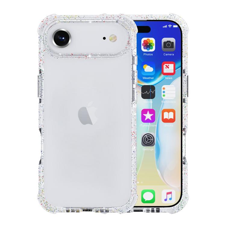 For iPhone Air Acrylic Color Point Transparent Phone Case(White) - iPhone Air Cases by buy2fix | Online Shopping UK | buy2fix