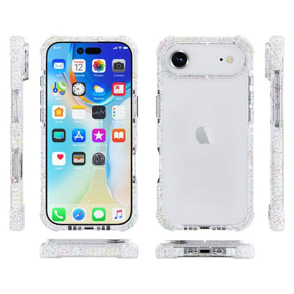 For iPhone Air Acrylic Color Point Transparent Phone Case(White) - iPhone Air Cases by buy2fix | Online Shopping UK | buy2fix