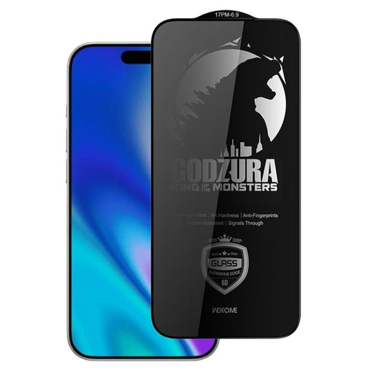For iPhone 17 Pro Max WK WTP-123 6D Curved Ultra-Fine Edge Privacy Full-Screen Tempered Glass Film(Transparent)