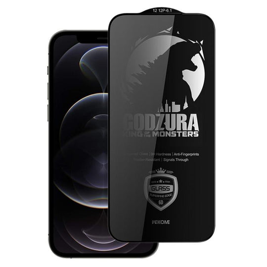 For iPhone 12 / 12 Pro WK WTP-123 6D Curved Ultra-Fine Edge Privacy Full-Screen Tempered Glass Film(Transparent)