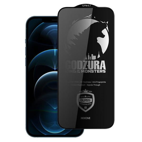For iPhone 12 Pro Max WK WTP-123 6D Curved Ultra-Fine Edge Privacy Full-Screen Tempered Glass Film(Transparent)