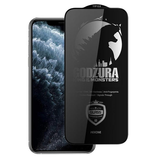 For iPhone 11 Pro WK WTP-123 6D Curved Ultra-Fine Edge Privacy Full-Screen Tempered Glass Film(Transparent)