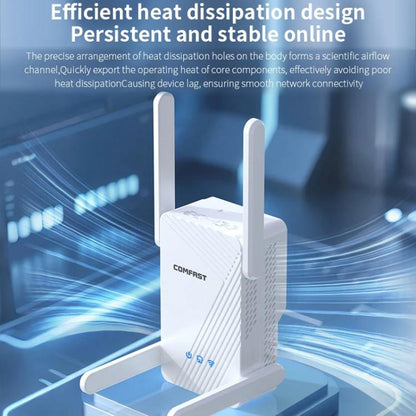 COMFAST CF-WR773BE 3570Mbps WiFi7 Signal Extender Dual Band Gigabit Wireless Repeater, Plug:UK Plug(White) - Broadband Amplifiers by COMFAST | Online Shopping UK | buy2fix
