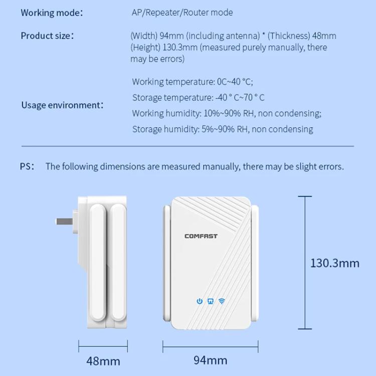 COMFAST CF-WR773BE 3570Mbps WiFi7 Signal Extender Dual Band Gigabit Wireless Repeater, Plug:EU Plug(White) - Broadband Amplifiers by COMFAST | Online Shopping UK | buy2fix