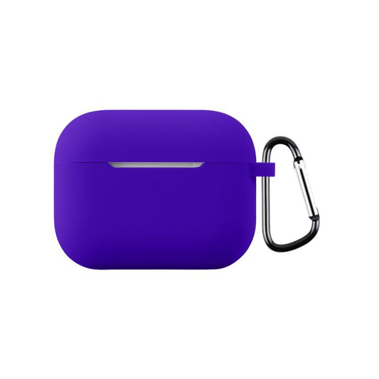 For AirPods Pro 3 2.0mm Silicone Earphone Protective Cover with Hook(Deep Purple) - For AirPods Pro 3 by buy2fix | Online Shopping UK | buy2fix