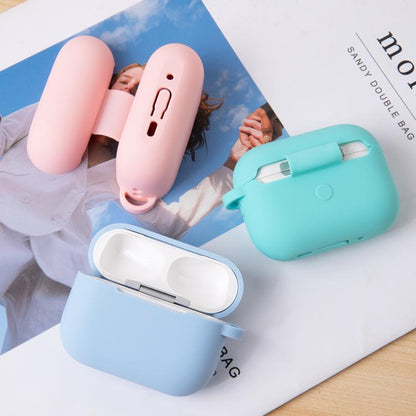 For AirPods Pro 3 2.0mm Silicone Earphone Protective Cover with Hook(Deep Purple) - For AirPods Pro 3 by buy2fix | Online Shopping UK | buy2fix