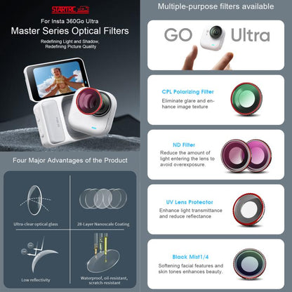 For Insta360 GO Ultra STARTRC Camera Lens Filter, Filter:Black Mist 1/4 - Len Accessories by STARTRC | Online Shopping UK | buy2fix