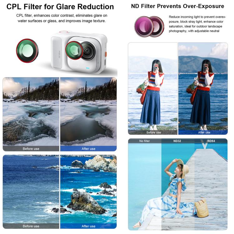 For Insta360 GO Ultra STARTRC Camera Lens Filter, Filter:CPL - Len Accessories by STARTRC | Online Shopping UK | buy2fix