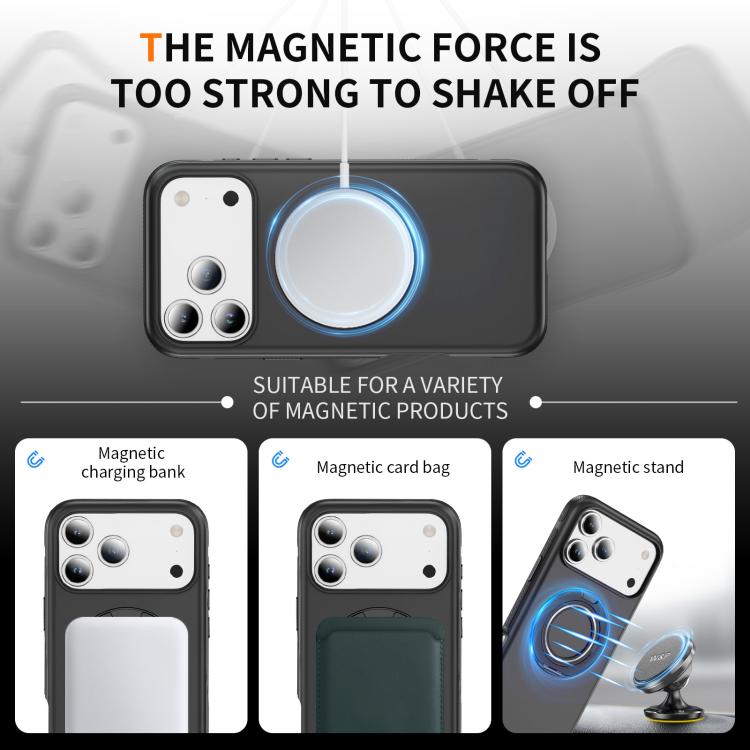 For iPhone 17 Pro Max Gear Holder C MagSafe Phone Case(Black) - iPhone 17 Pro Max Cases by buy2fix | Online Shopping UK | buy2fix