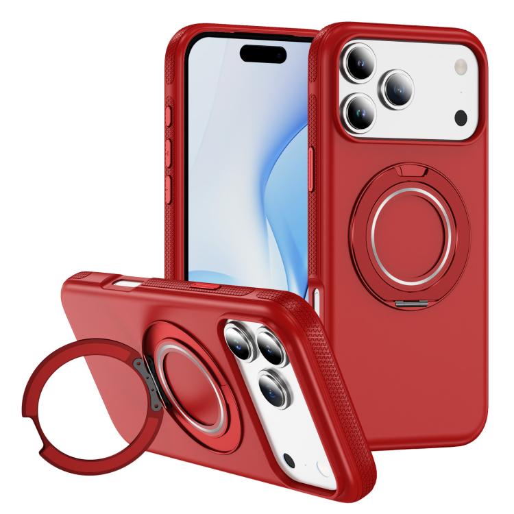 For iPhone 17 Pro Gear Holder C MagSafe Phone Case(Red) - iPhone 17 Pro Cases by buy2fix | Online Shopping UK | buy2fix