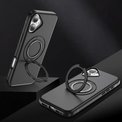 For iPhone 17 Gear Holder C MagSafe Phone Case(Black) - iPhone 17 Cases by buy2fix | Online Shopping UK | buy2fix