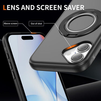 For iPhone 17 Gear Holder C MagSafe Phone Case(Black) - iPhone 17 Cases by buy2fix | Online Shopping UK | buy2fix