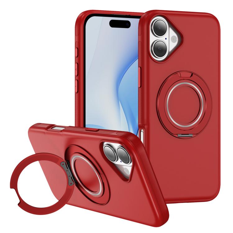 For iPhone 17 Gear Holder C MagSafe Phone Case(Red) - iPhone 17 Cases by buy2fix | Online Shopping UK | buy2fix