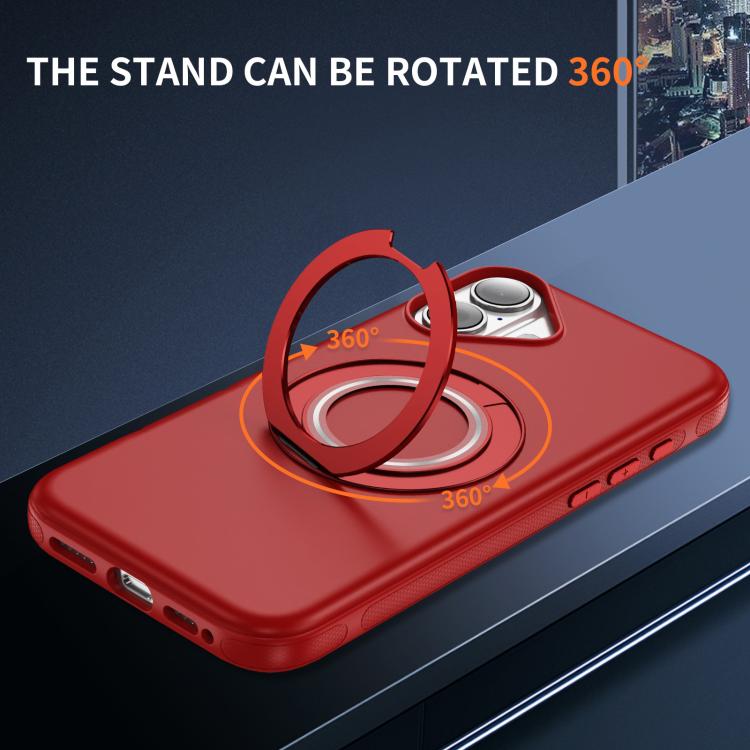 For iPhone 17 Gear Holder C MagSafe Phone Case(Red) - iPhone 17 Cases by buy2fix | Online Shopping UK | buy2fix