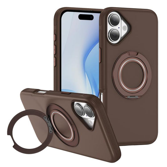 For iPhone 17 Gear Holder C MagSafe Phone Case(Coffee) - iPhone 17 Cases by buy2fix | Online Shopping UK | buy2fix