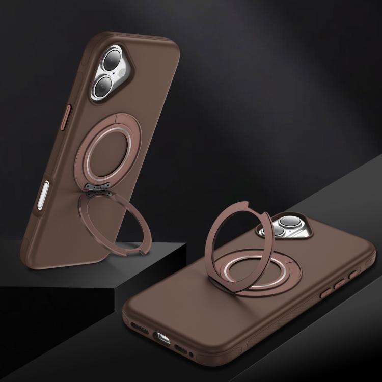 For iPhone 17 Gear Holder C MagSafe Phone Case(Coffee) - iPhone 17 Cases by buy2fix | Online Shopping UK | buy2fix