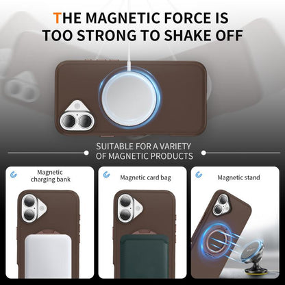 For iPhone 17 Gear Holder C MagSafe Phone Case(Coffee) - iPhone 17 Cases by buy2fix | Online Shopping UK | buy2fix