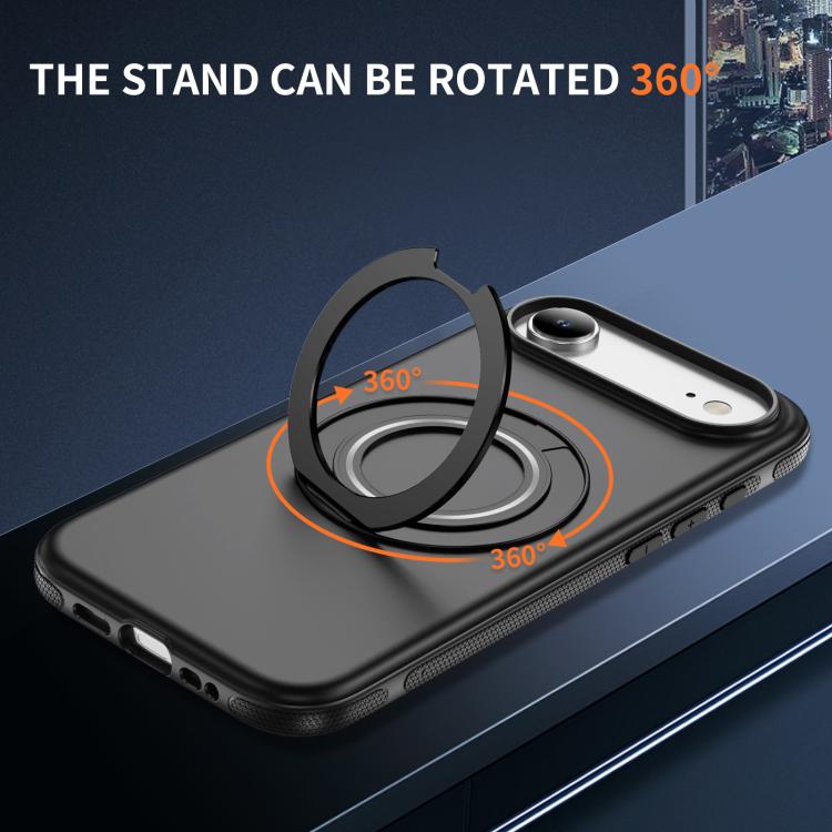 For iPhone Air Gear Holder C MagSafe Phone Case(Black) - iPhone Air Cases by buy2fix | Online Shopping UK | buy2fix