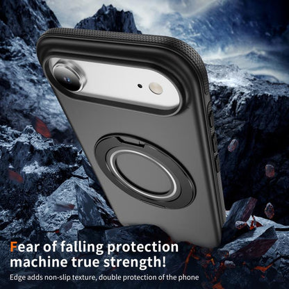 For iPhone Air Gear Holder C MagSafe Phone Case(Black) - iPhone Air Cases by buy2fix | Online Shopping UK | buy2fix