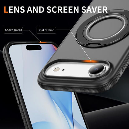 For iPhone Air Gear Holder C MagSafe Phone Case(Black) - iPhone Air Cases by buy2fix | Online Shopping UK | buy2fix