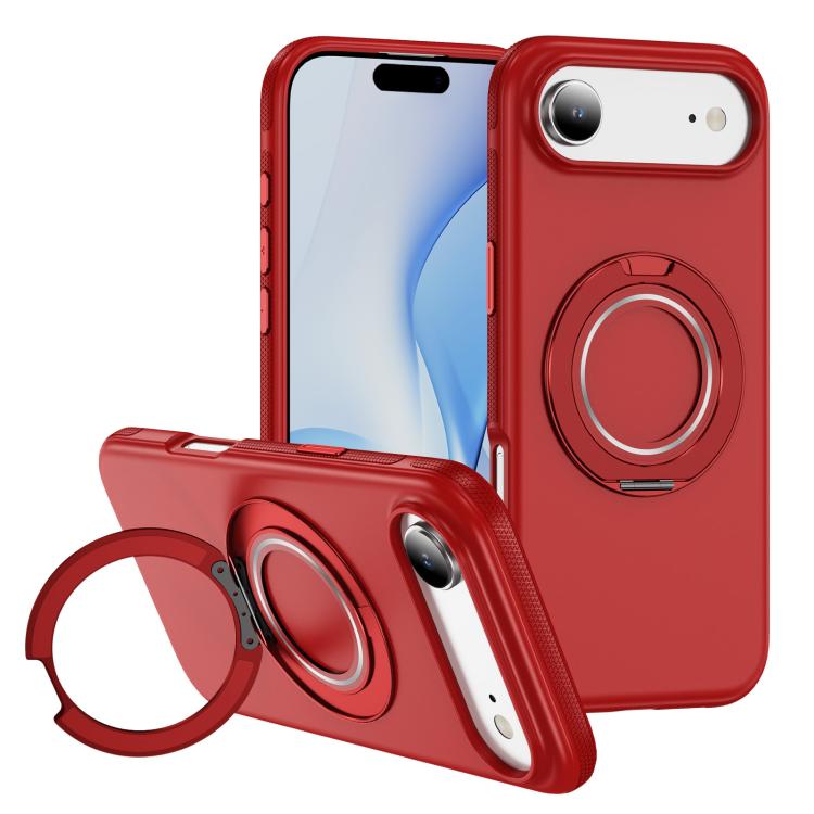 For iPhone Air Gear Holder C MagSafe Phone Case(Red) - iPhone Air Cases by buy2fix | Online Shopping UK | buy2fix