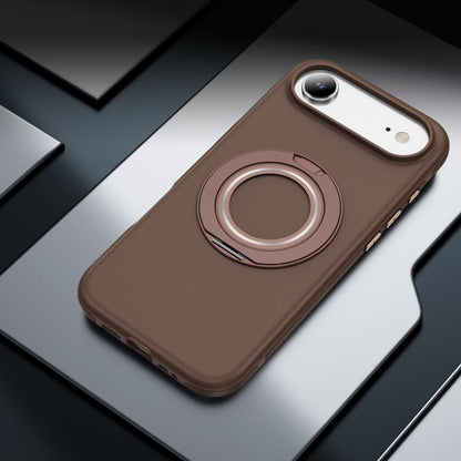 For iPhone Air Gear Holder C MagSafe Phone Case(Coffee) - iPhone Air Cases by buy2fix | Online Shopping UK | buy2fix