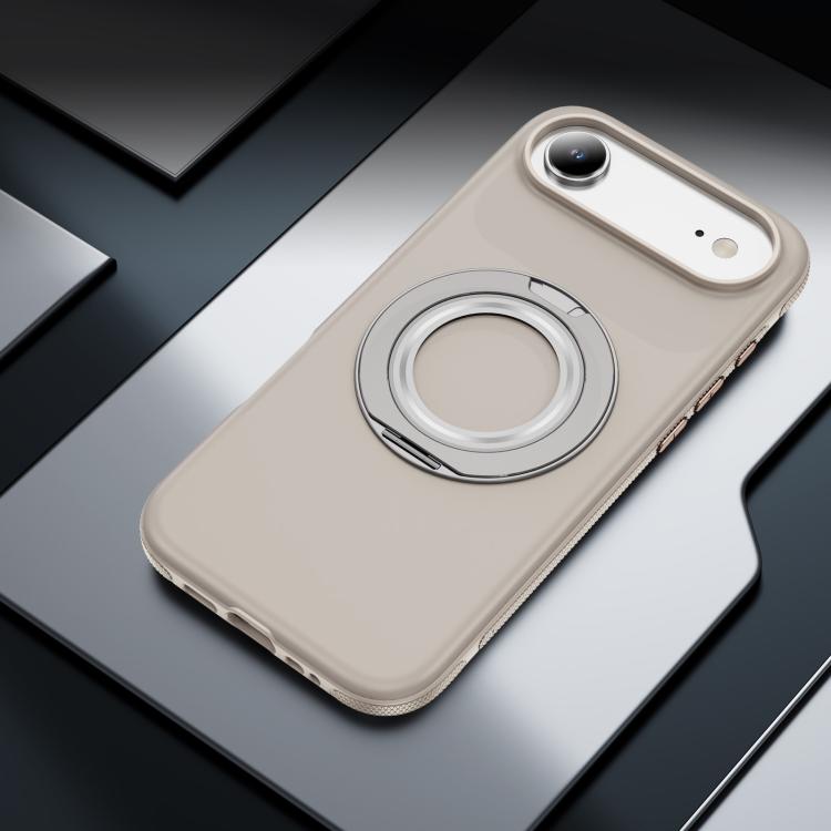 For iPhone Air Gear Holder C MagSafe Phone Case(Beige Gray) - iPhone Air Cases by buy2fix | Online Shopping UK | buy2fix