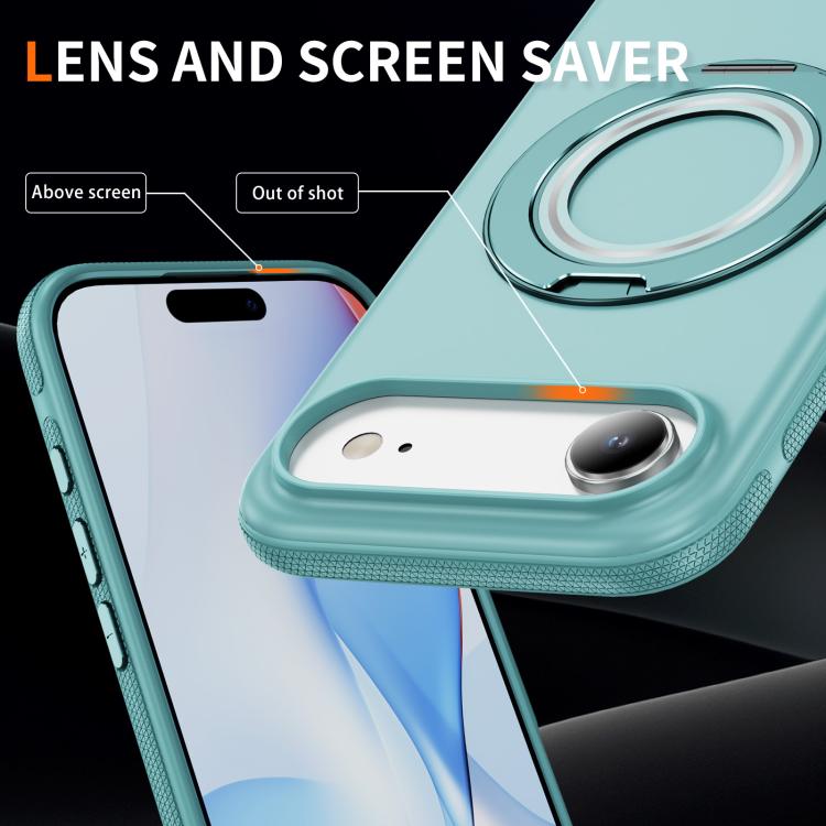 For iPhone Air Gear Holder C MagSafe Phone Case(Light Blue) - iPhone Air Cases by buy2fix | Online Shopping UK | buy2fix