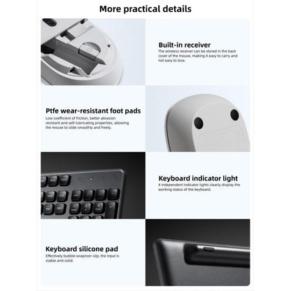 Original Xiaomi 2.4GHz Wireless Keyboard & Mouse Set 3(Black) - Wireless Keyboard by Xiaomi | Online Shopping UK | buy2fix