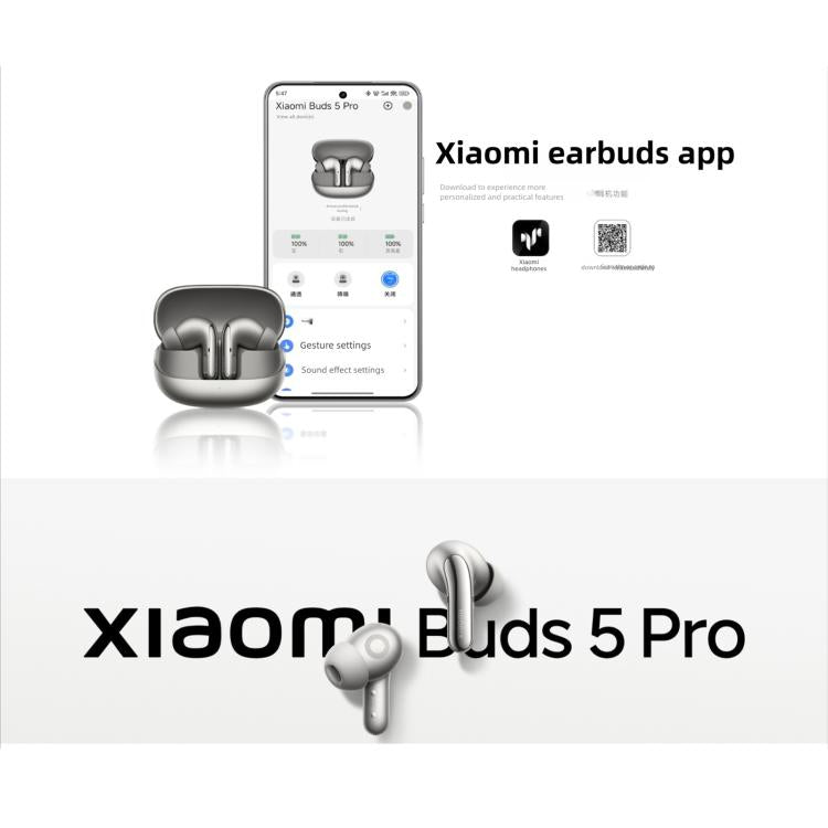 Original Xiaomi Buds 5 Pro Wi-Fi In-Ear TWS Bluetooth Earphone(Black) - TWS Earphone by Xiaomi | Online Shopping UK | buy2fix