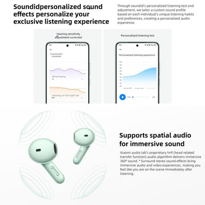 Original Xiaomi REDMI Buds 7S Semi-in-Ear Active Noise Cancelling Bluetooth Earphone(Cyan) - Bluetooth Earphone by Xiaomi | Online Shopping UK | buy2fix