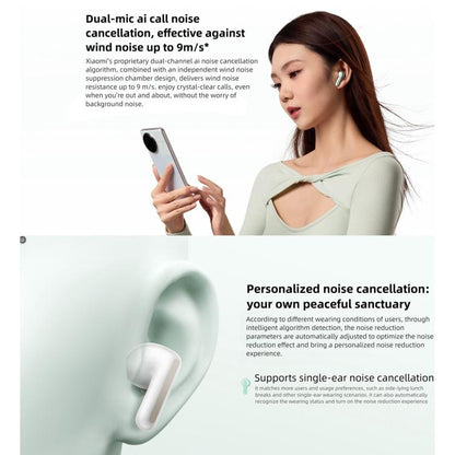 Original Xiaomi REDMI Buds 7S Semi-in-Ear Active Noise Cancelling Bluetooth Earphone(Cyan) - Bluetooth Earphone by Xiaomi | Online Shopping UK | buy2fix