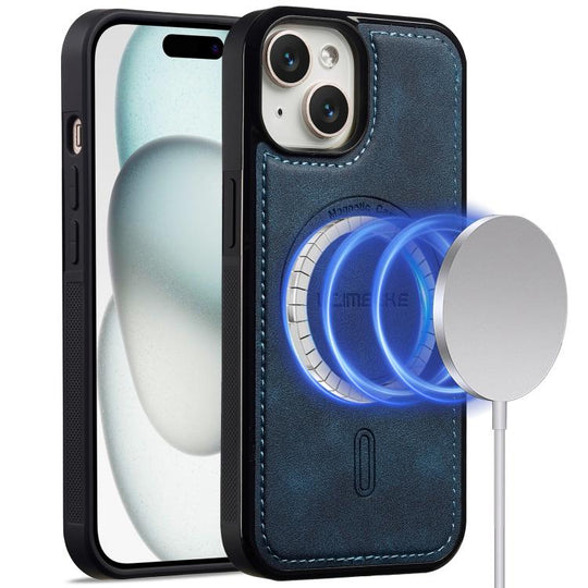 For iPhone 13 LC.IMEEKE L6 Series MagSafe Magnetic Phone Case(Blue)