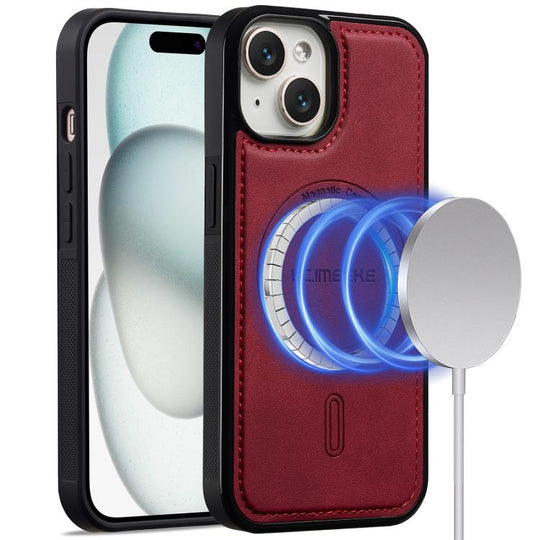 For iPhone 12 mini LC.IMEEKE L6 Series MagSafe Magnetic Phone Case(Red)