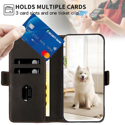 For iPhone Air Side Buckle S Curve Leather Phone Case(Black) - iPhone Air Cases by buy2fix | Online Shopping UK | buy2fix