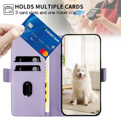 For iPhone Air Side Buckle S Curve Leather Phone Case(Purple) - iPhone Air Cases by buy2fix | Online Shopping UK | buy2fix