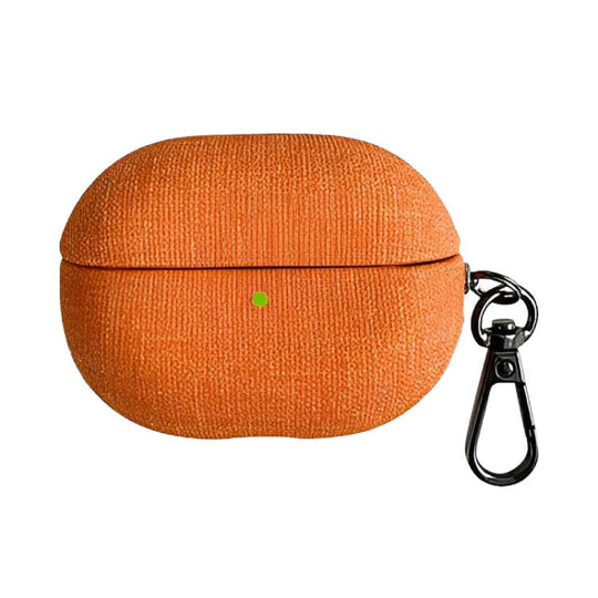 For Huawei FreeBuds Pro 4 Fine Cloth Earphone Case with Hook(Orange)