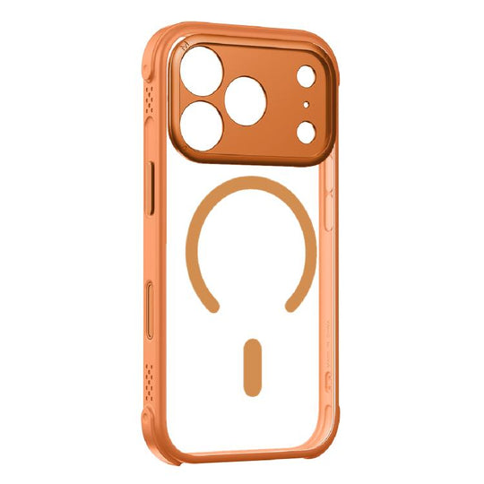 For iPhone 17 Pro Max MOMAX Airbag Shockproof MagSafe Phone Case(Orange)