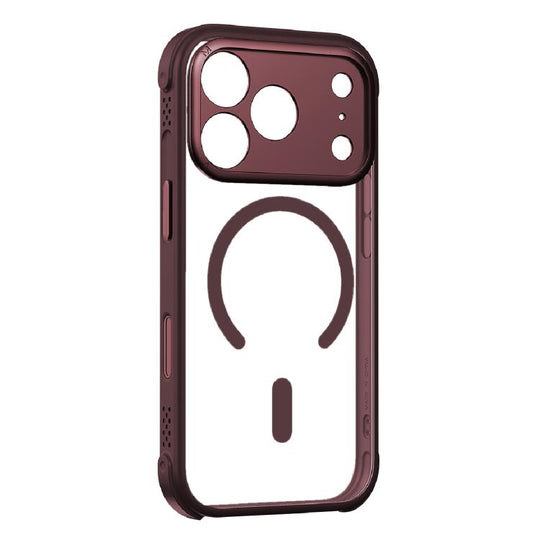 For iPhone 17 Pro Max MOMAX Airbag Shockproof MagSafe Phone Case(Red)