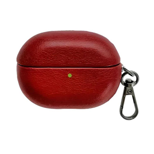 For Huawei FreeBuds Pro 4 Oily Leather Bluetooth Earphone Protective Case(Red)