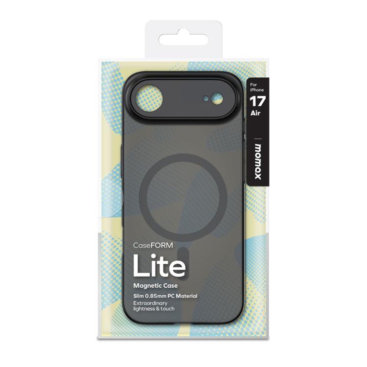 For iPhone Air MOMAX Ultra-thin Magnetic MagSafe PC Phone Case(Transparent Black) - iPhone Air Cases by MOMAX | Online Shopping UK | buy2fix